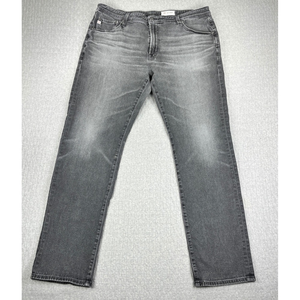 AG‎ Adriano Goldschmied Everett Slim Straight Jeans Men 40x33 Fits 38X32 Gray
